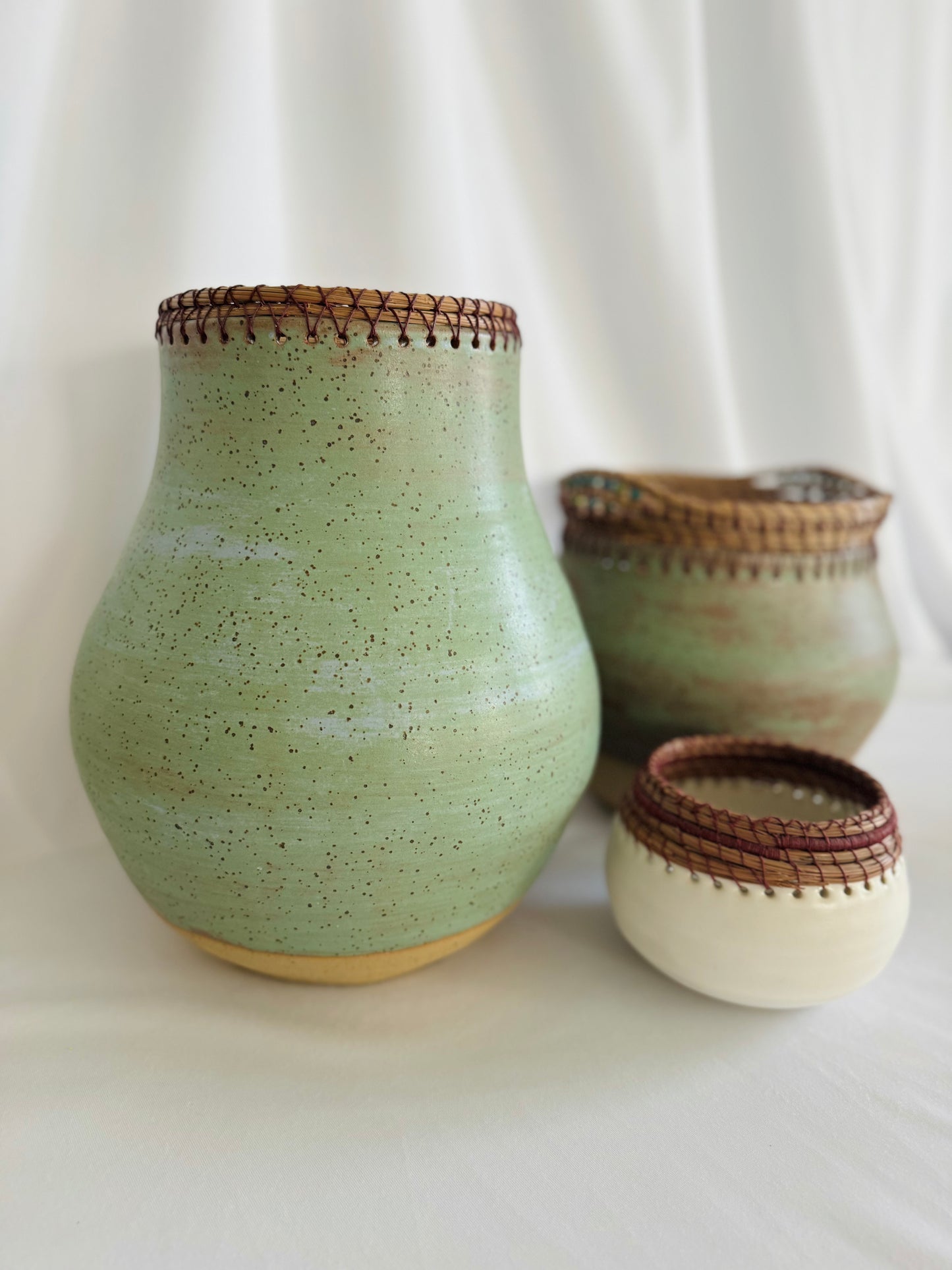 Woven Vessels Series 6 Speckled & Beaded