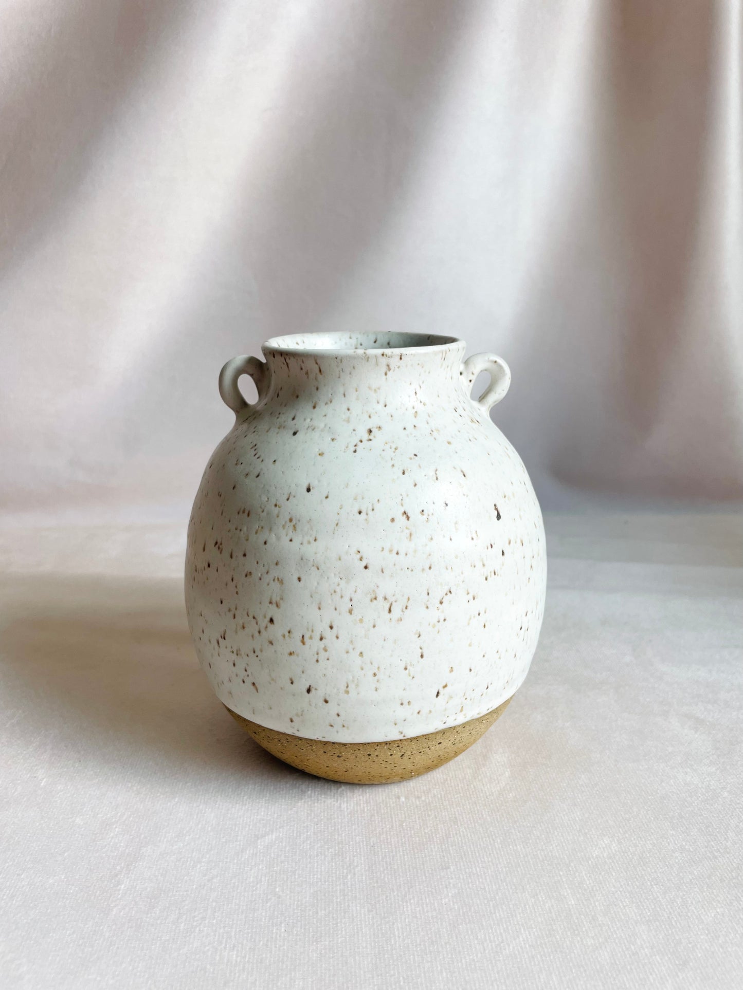 Speckled & Dipped Curved Vessel
