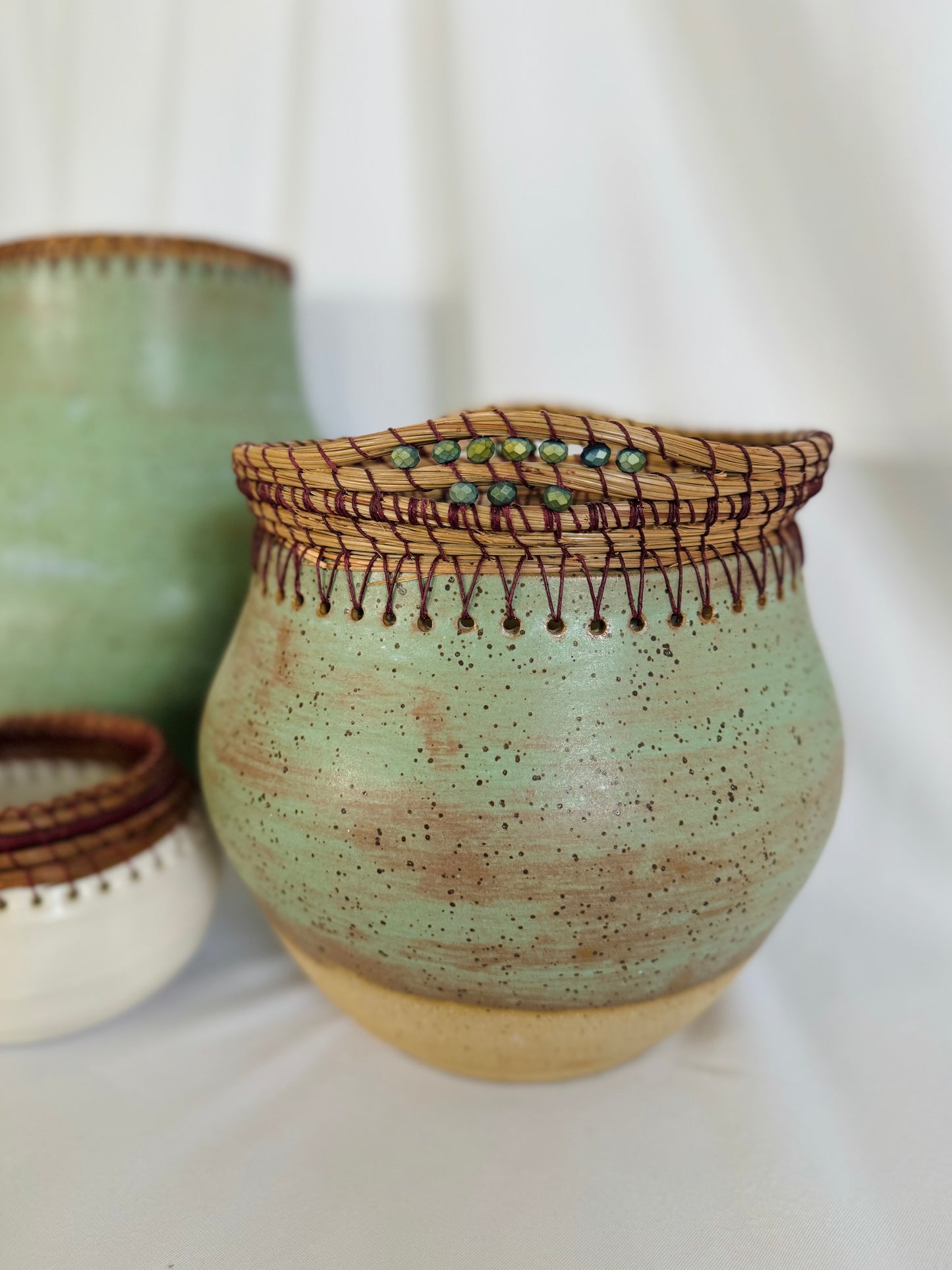 Woven Vessels Series 6 Speckled & Beaded