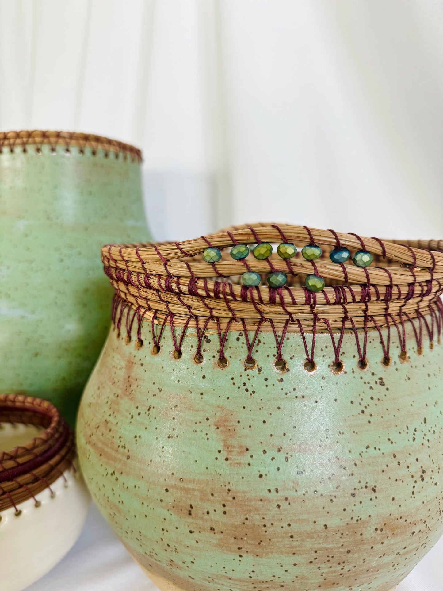 Woven Vessels Series 6 Speckled & Beaded